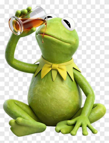 Kermit The Frog Drinking PNG