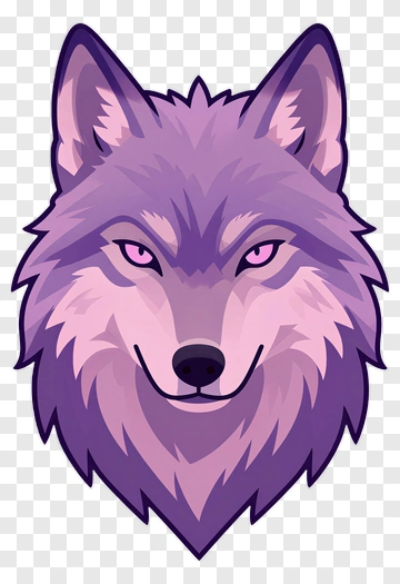 Purple Wolf PNG
