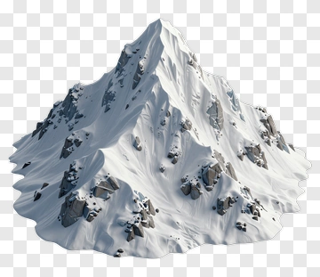 Snowy Mountain Peak PNG