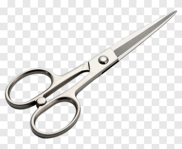 Silver Scissors PNG