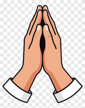 Hands In Prayer Position PNG
