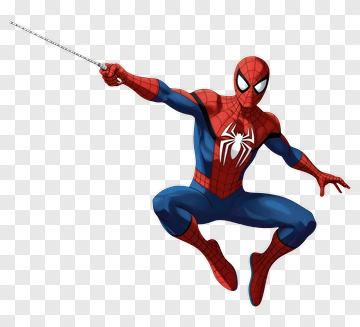 Spider-Man In Action Pose PNG