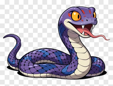 Purple Snake PNG