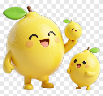Lemon Family Cartoon Characters PNG