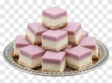 Stacked Pink And White Cheesecake PNG