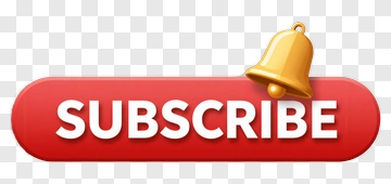 Subscribe Button With Bell PNG
