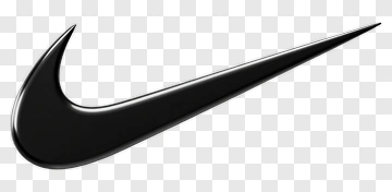 Nike Logo Black 3D PNG