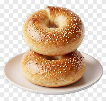Stacked Sesame Seed Bagels PNG