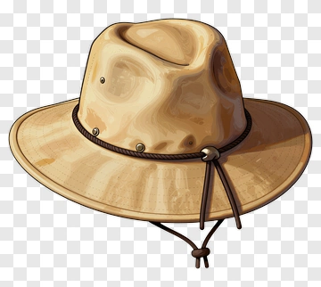 Classic Sun Hat For Outdoor Adventures PNG