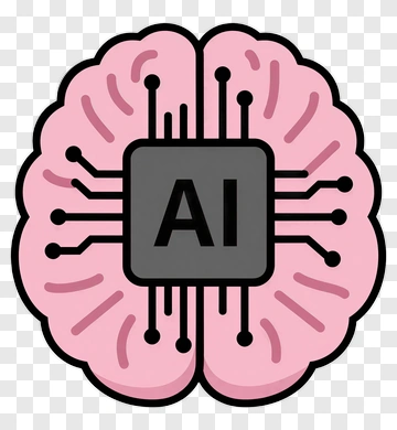 AI Brain Icon PNG