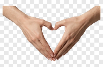 Hands Forming Heart PNG