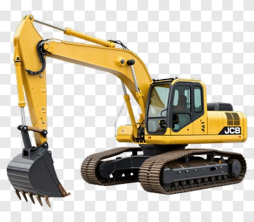Yellow JCB Excavator PNG