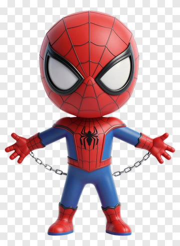 Spider-Man Chained Figure PNG