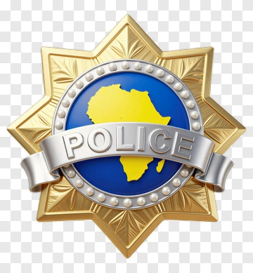 African Police Badge Emblem PNG