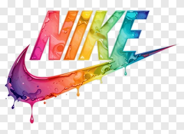 Rainbow Nike Logo PNG