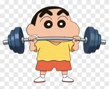 Shin-chan Lifting Barbell PNG