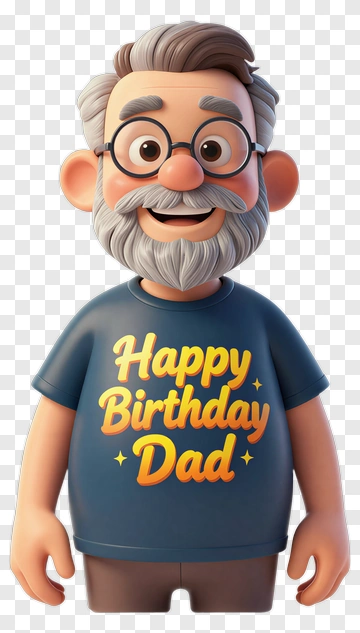 Happy Birthday Dad Shirt PNG