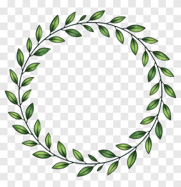 Leaf Wreath Design PNG