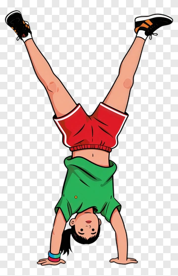 Person Doing Handstand PNG