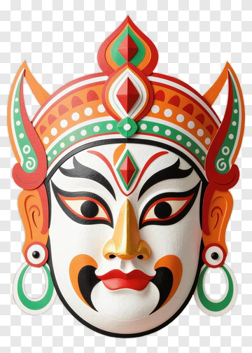 Traditional Chinese Theater Mask PNG