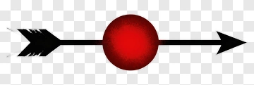 Arrow With Red Circle Center PNG