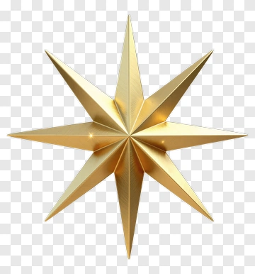 Golden Star PNG