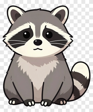Cute Raccoon PNG