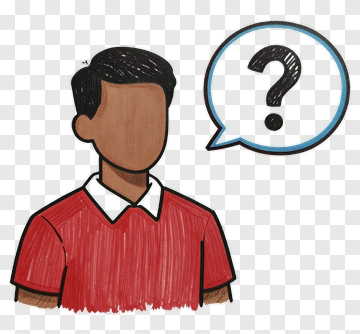 Man With Question Mark Speech Bubble PNG