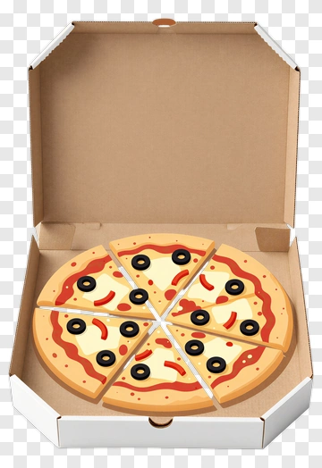 Pizza In Open Box PNG