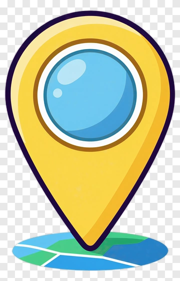 Yellow Map Pin Icon PNG