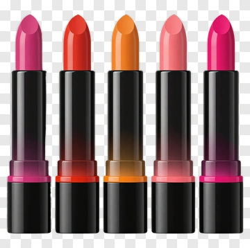 Five Lipstick Shades PNG