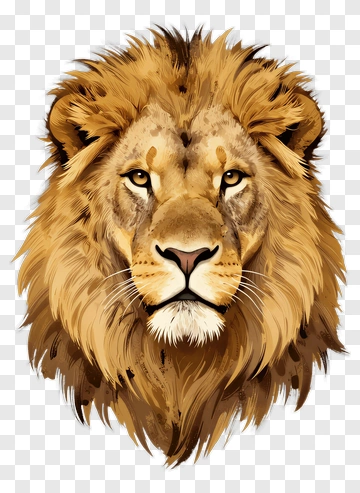 Lion Portrait PNG