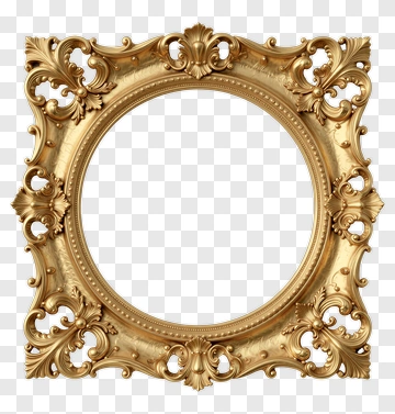 Ornate Gold Frame PNG