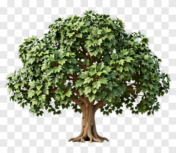 3D Realistic Tree PNG