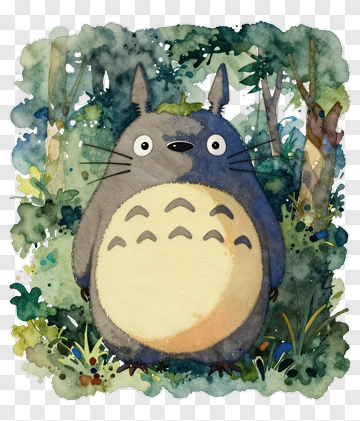 Totoro In A Forest PNG