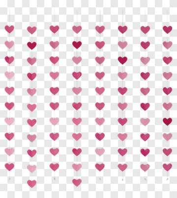 Pink Heart Decorations PNG