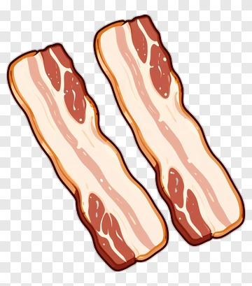 Two Slices Of Bacon PNG