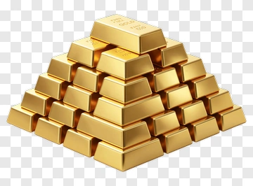 Stack Of Gold Bars PNG