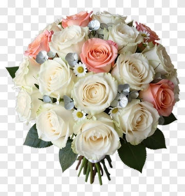 Roses And Daisies Bouquet PNG