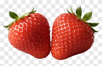 Two Fresh Strawberries PNG