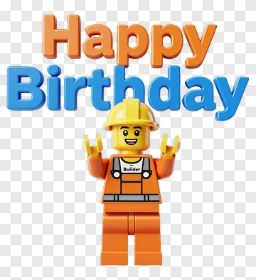 LEGO Builder Happy Birthday PNG