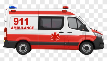 Emergency Ambulance Vehicle PNG