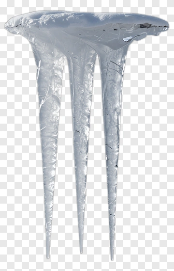 Ice Icicle With Snow Cap PNG