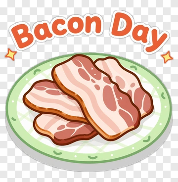 Bacon Day Celebration PNG