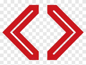 Red Angle Bracket Symbol PNG