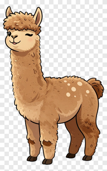 Cute Alpaca PNG