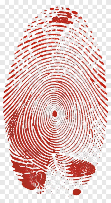 Red Fingerprint PNG