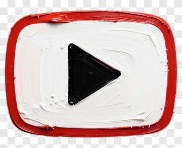 YouTube Logo Painted With Brush Strokes PNG