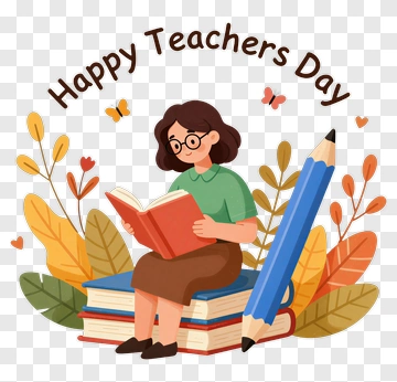 Happy Teachers Day Illustration PNG