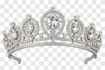 Silver Tiara With Diamonds PNG